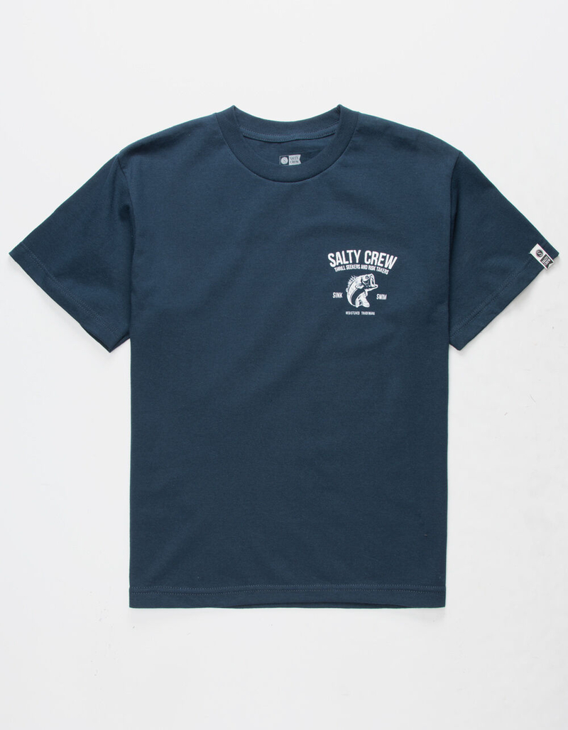 SALTY CREW Bucketmouth Navy Boys T-Shirt image number 1