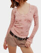 FREE PEOPLE Clover Printed Womens Thermal image number 1