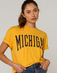 THE ORIGINAL RETRO BRAND University of Michigan Womens Oversized Tee image number 1