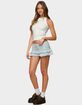 EDIKTED Avia Ruffle Striped Mini Skort image number 4