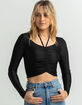 WEST OF MELROSE Womens Halter Top image number 1