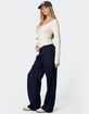 EDIKTED Mel Lace Trim V-Neck Top image number 4