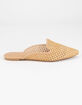 BAMBOO Woven Womens Natural Mules image number 2