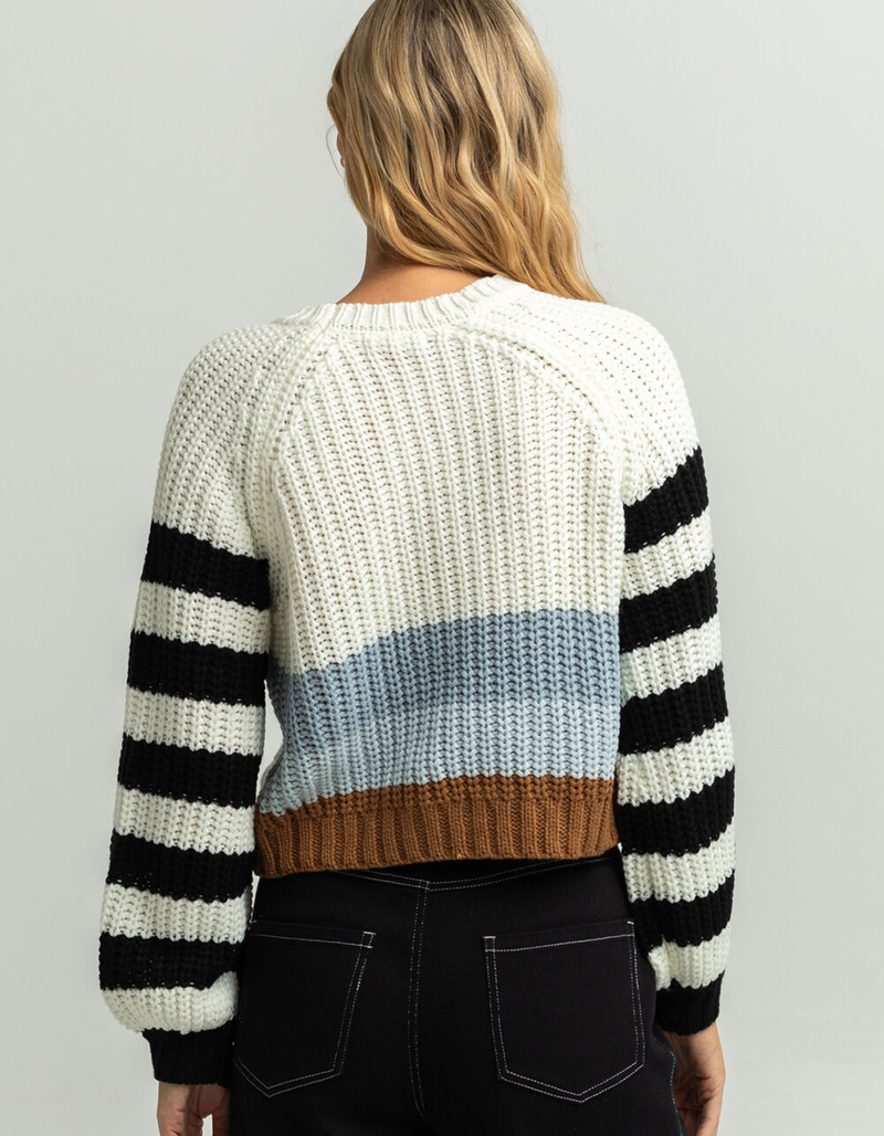 FULL TILT Color Block Stripe Womens Sweater image number 2
