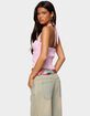 EDIKTED Caitie Striped Buckle Halter Top image number 3