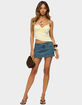 EDIKTED Nealie Gathered Asymmetric Wrap Top image number 5