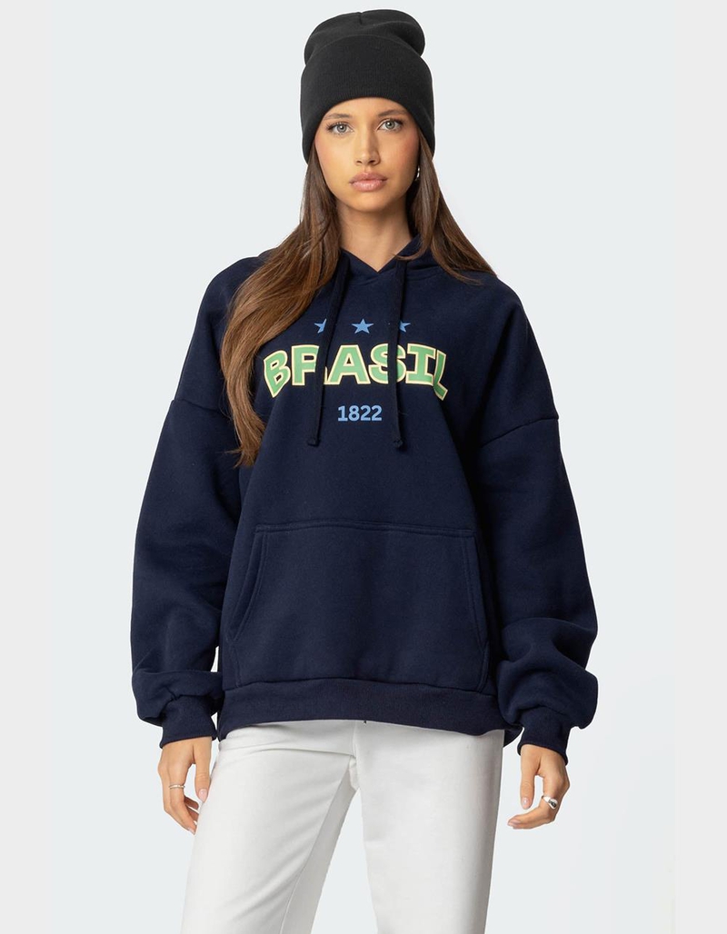 EDIKTED Brasil Oversized Hoodie image number 0