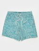 RSQ Mens Seersucker Swim Trunks image number 1