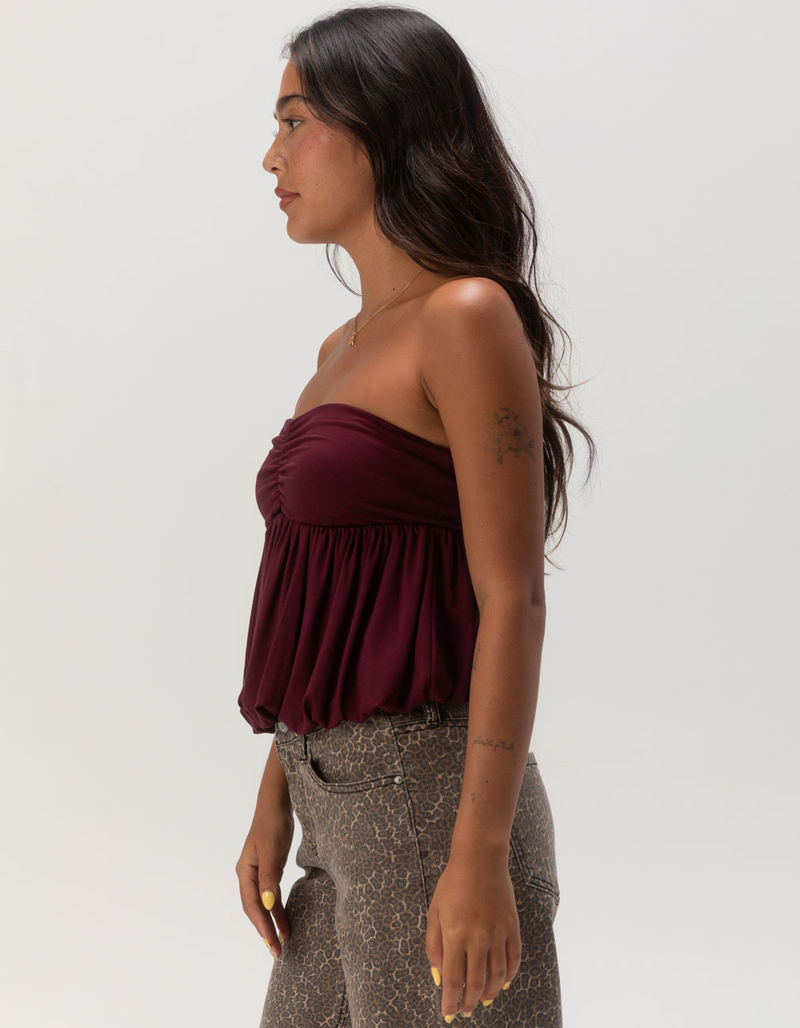 WEST OF MELROSE Bubble Hem Womens Tube Top image number 2
