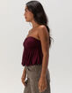 WEST OF MELROSE Bubble Hem Womens Tube Top image number 3