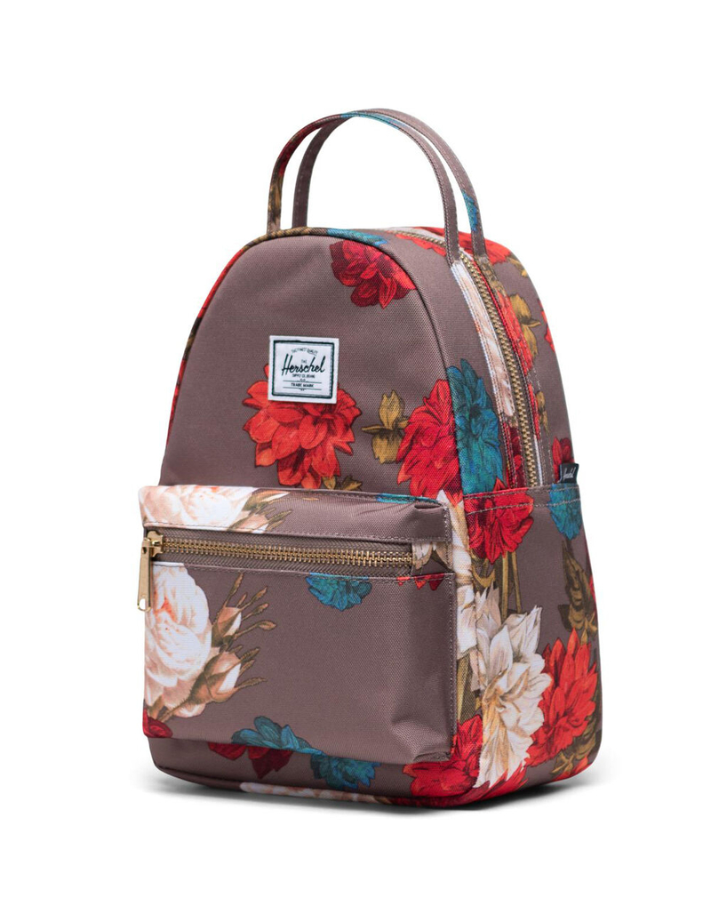 HERSCHEL SUPPLY CO. Nova Mini Brown Floral Backpack image number 1