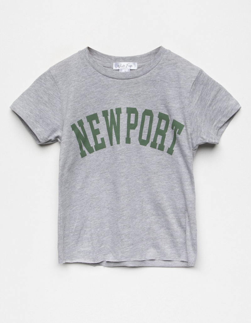 WHITE FAWN Newport Girls Crop Tee image number 0