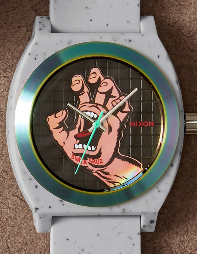 NIXON x Santa Cruz Time Teller Watch - SILVER - ONE SIZE | Tillys 