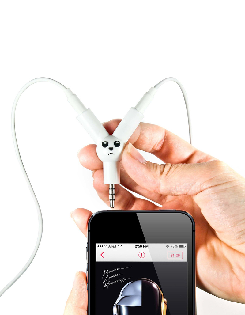 SUCK UK Jack Rabbit Headphone Splitter image number 2