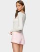 EDIKTED Semi Sheer Long Sleeve Top image number 3