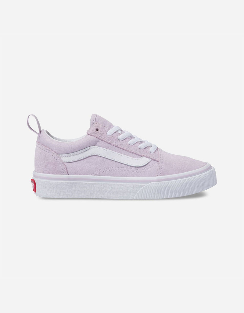 VANS Old Skool Elastic Lavender Fog & True White Girls Shoes image number 0