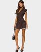 EDIKTED Clarah Striped Button Up Mini Dress image number 5