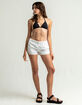 FULL TILT Nylon Womens White Shorts image number 4