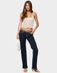 EDIKTED Louis Contrast Low Rise Jeans image number 5