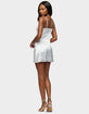 EDIKTED Floral Satin Effect Cupped Mini Dress image number 3
