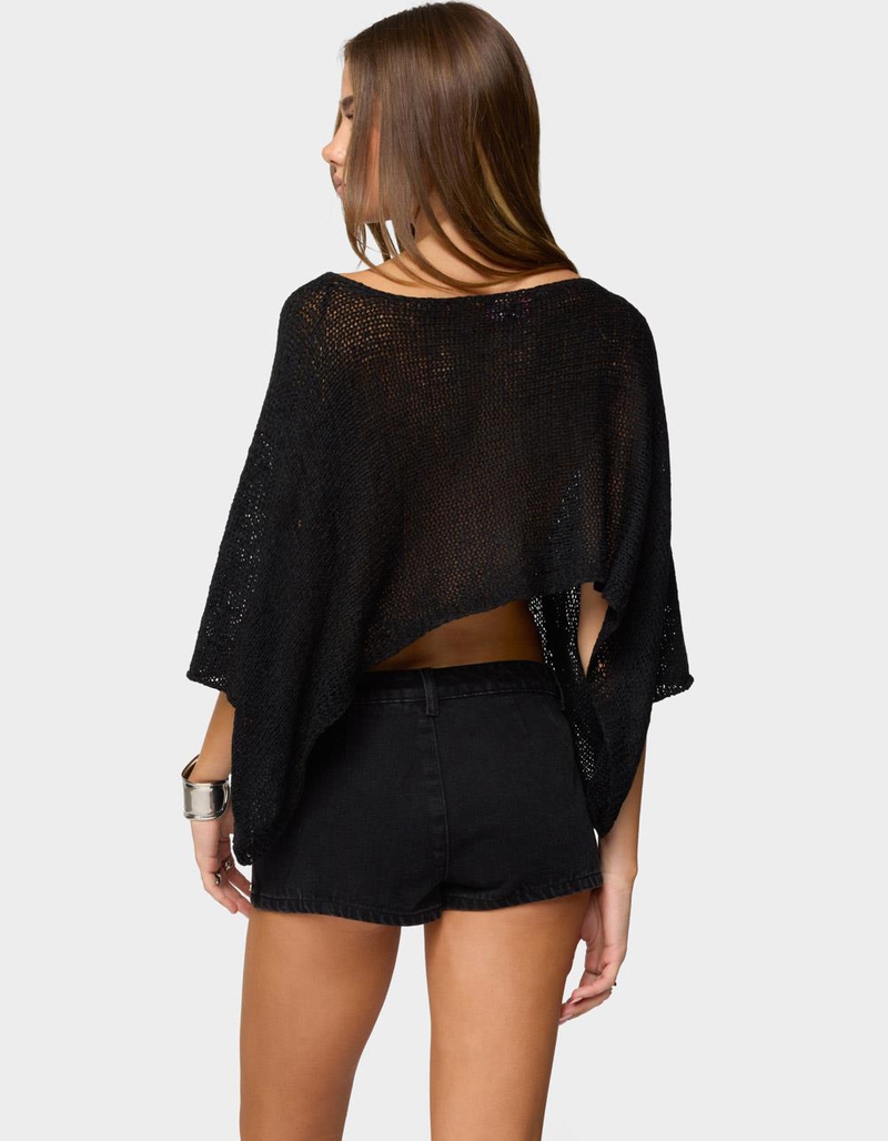EDIKTED Laline Oversized Knit Crop Top image number 2