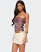 EDIKTED Zelda Bead & Sequin Strapless Top image number 4