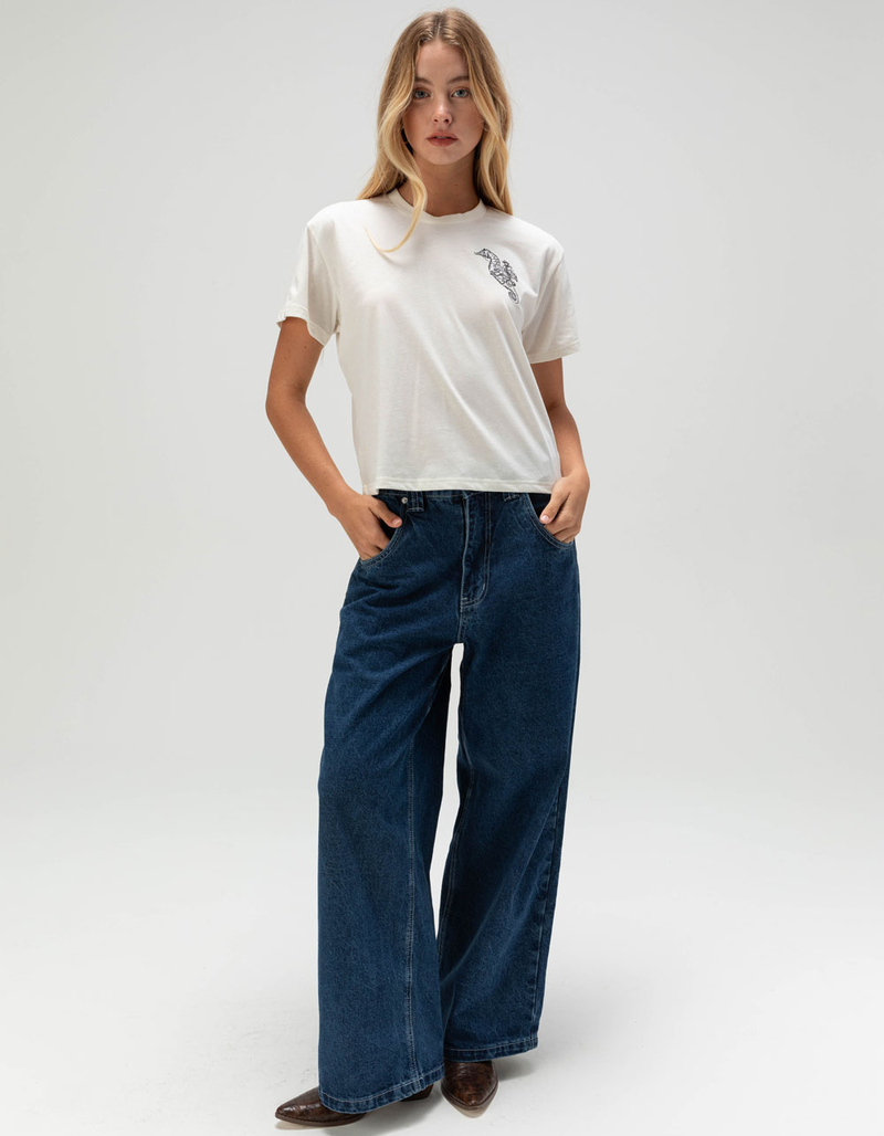 SENDERO PROVISIONS CO. We Dive Womens Crop Boxy Tee image number 1