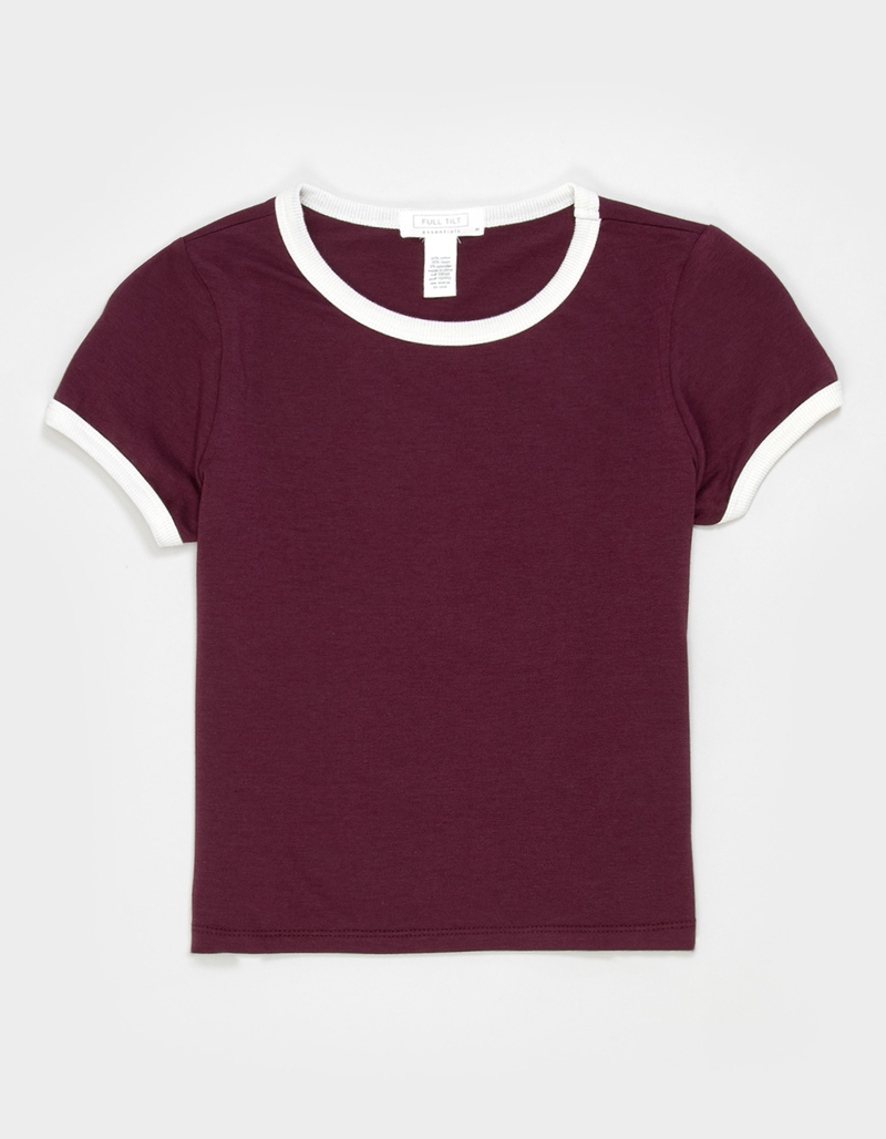 FULL TILT Essentials Girls Ringer Tee image number 0