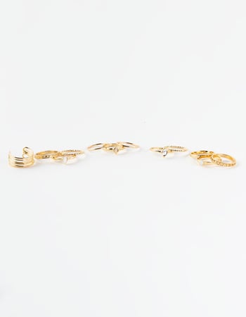 FULL TILT 13 Pack Dainty Ring Set Alternative Image