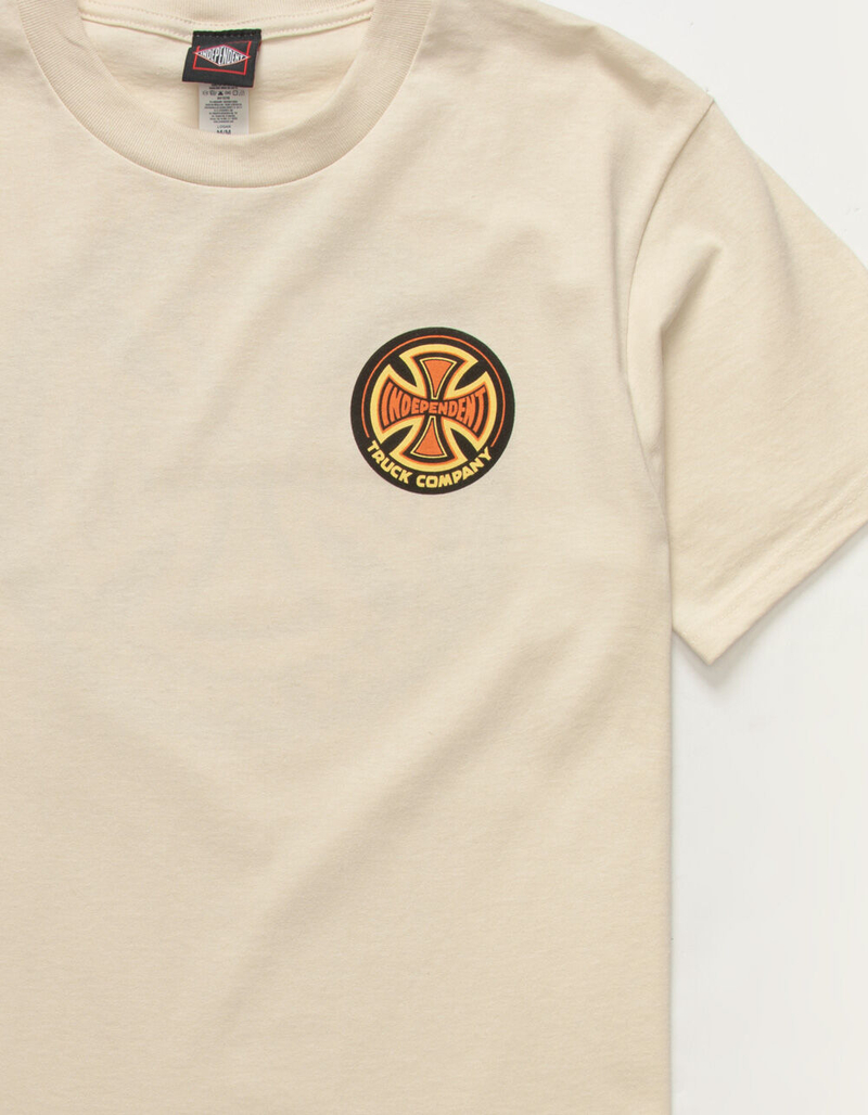 INDEPENDENT 78 Cross Mens Cream T-Shirt image number 3