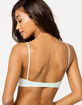 FULL TILT Thermal Lace Trim Mint Bralette image number 3
