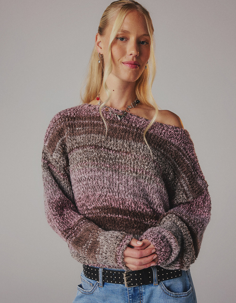 RSQ Womens Space Dye Sweater image number 5