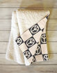 DENY DESIGNS Camila Checkered Peace Sign Fleece Throw Blanket image number 2