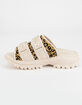 FILA Outdoor Animal Print Womens Taupe Slide Sandals image number 3