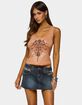 EDIKTED Demea Studded Graphic Tank Top image number 1