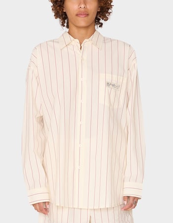 OBEY Primavera Stripe Womens Long Sleeve Button Up Shirt Primary Image