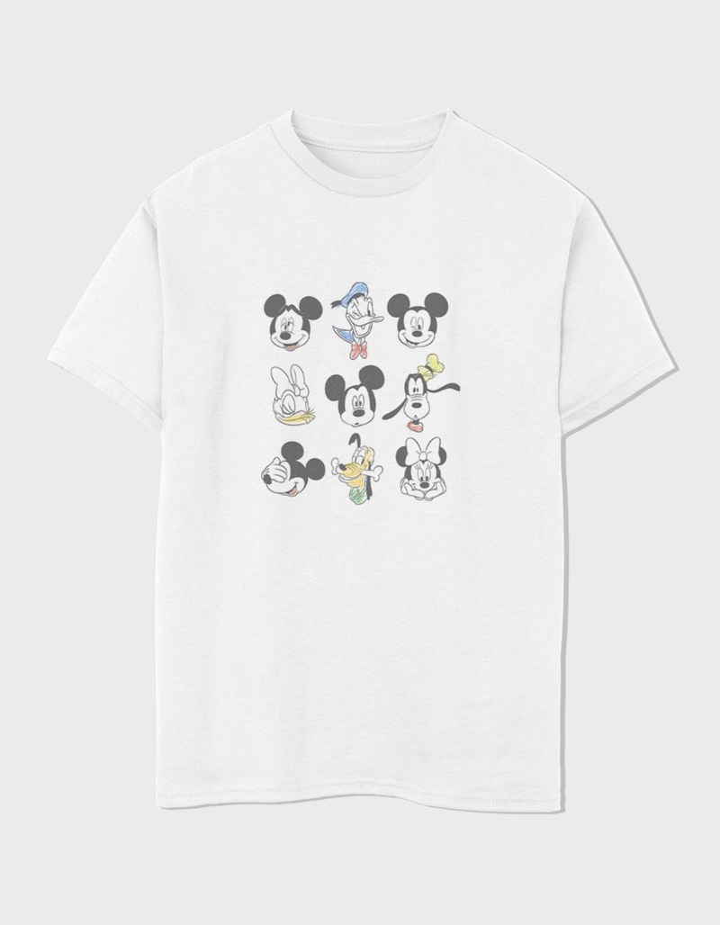 DISNEY Mickey And Friends Faces Unisex Kids Tee image number 0