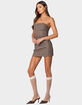 EDIKTED Boss Mode Plaid Mini Dress image number 2