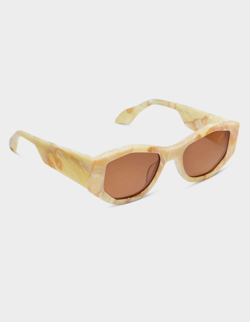 DIFF EYEWEAR Zoe Milk N Honey Brown Sunglasses image number 0