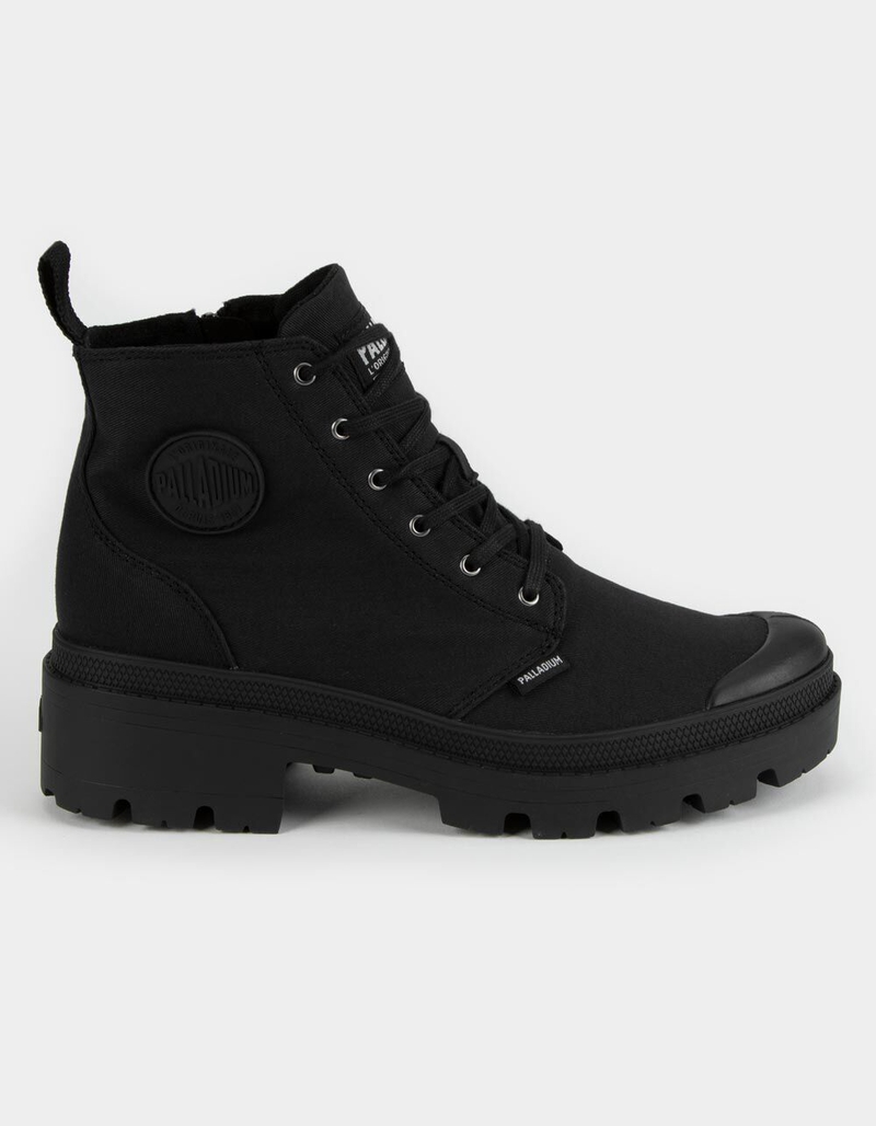 PALLADIUM Pallabase Twill Womens Black Boots image number 1