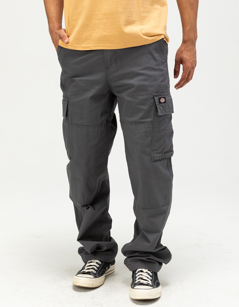 DICKIES Eagle Bend Relaxed Fit Double Knee Mens Cargo Pants - CHARCOAL