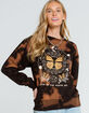 FULL TILT Bleached Butterfly Womens Sweatshirt image number 1