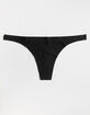 FULL TILT Lasercut Thin Side Black Thong image number 1