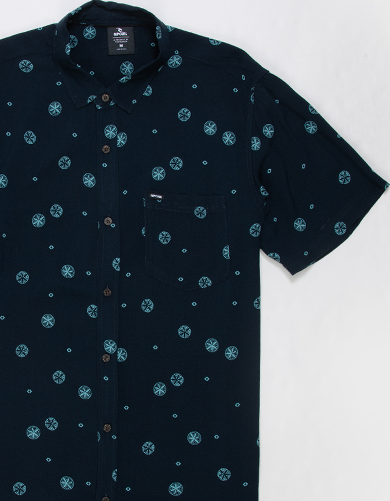 RIP CURL Fun Times Mens Button Up Shirt image number 1