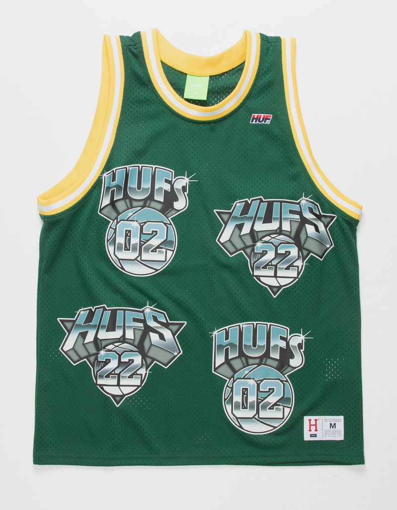 HUF Mens Basketball Jersey GREEN Tillys