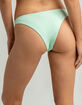 FULL TILT Mint High Leg Cheekier Bikini Bottoms image number 3