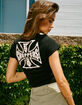 WEST COAST CHOPPERS Stroke Logo Womens Baby Tee image number 1
