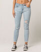 RSQ Baja Ankle Womens Ripped Skinny Jeans image number 3