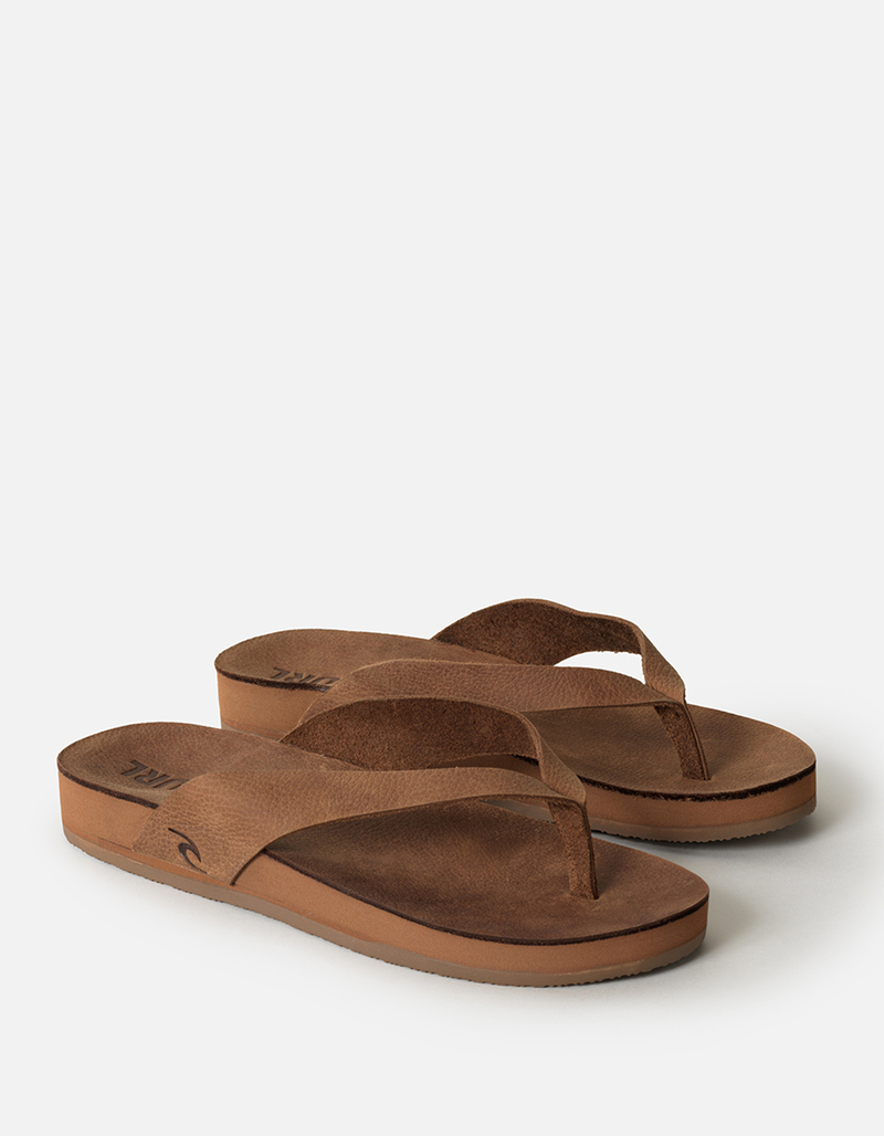 RIP CURL Freedom Leather Bloom Open Toe Womens Flip Flops  image number 0