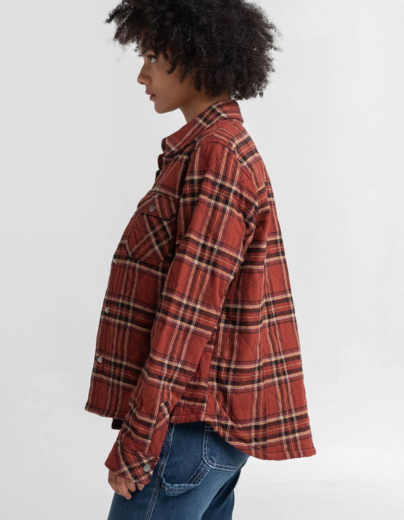 DICKIES Womens Quilted Flannel Jacket image number 1